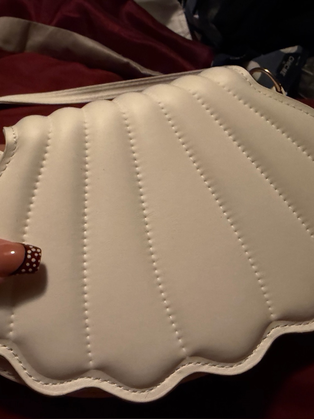 White Shell Shoulder Bag